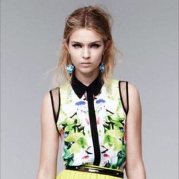 Prabal Gurung for target floral mesh top - Picture 6 of 6